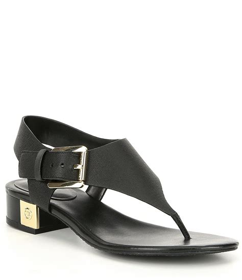 michael kors london thong black|Michael Michael Kors Women's London Thong Block Heel .